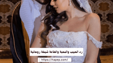 رد الحبيب والمحبة والطاعة شيخة روحانية